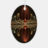 ファンタジー建築光沢抽象芸術フラクタルアート メタルオーナメント (正面右)