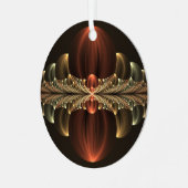 ファンタジー建築光沢抽象芸術フラクタルアート メタルオーナメント (正面左)