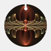 ファンタジー建築光沢抽象芸術フラクタルアート メタルオーナメント (裏面)