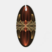 ファンタジー建築光沢抽象芸術フラクタルアート メタルオーナメント (正面左)