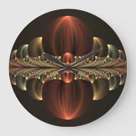 ファンタジー建築光沢抽象芸術フラクタルアート ラージ壁時計