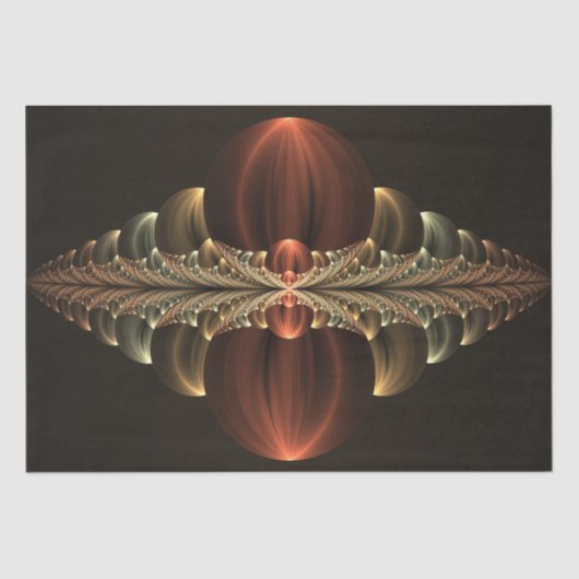 ファンタジー建築光沢抽象芸術フラクタルアート 薄葉紙 (正面)