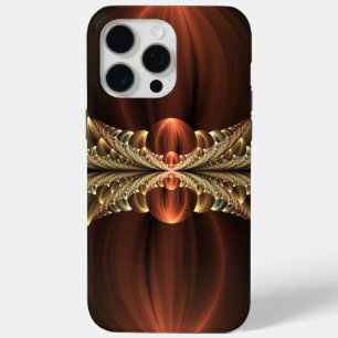 ファンタジー建築光沢抽象芸術フラクタルアート iPhone 15 PRO MAXケース