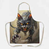 ファンタジー怒キュウボグ猫 エプロン (正面)