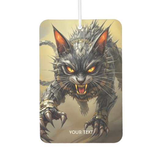 ファンタジー怒キュウボグ猫 カーエアーフレッシュナー (正面)