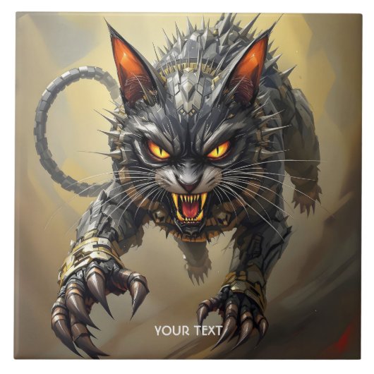 ファンタジー怒キュウボグ猫 タイル (正面)