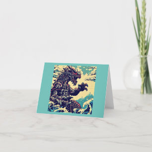 ファンタジー怪獣アニメ – Woodcut 4 カード