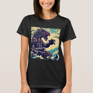 ファンタジー怪獣アニメ – Woodcut 4 Tシャツ