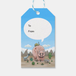 ファンタジー恐竜の誕生日 ギフトタグ