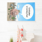 ファンタジー恐竜の誕生日 横断幕 (インサイチュ)