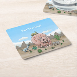 ファンタジー恐竜 スクエアペーパーコースター