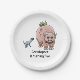 ファンタジー恐竜 ペーパープレート