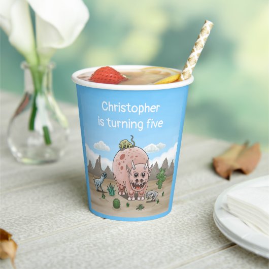 ファンタジー恐竜 紙コップ (インサイチュ)