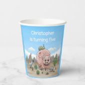 ファンタジー恐竜 紙コップ (裏面)