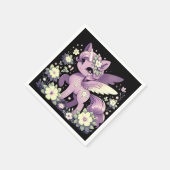 ファンタジー愛らしいユニコーン赤ちゃんシャワー スタンダードカクテルナプキン (角)