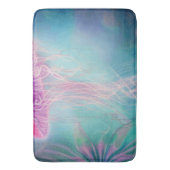 ファンタジー抽象芸術ピンクの海 バスマット (正面縦)