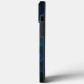 ファンタジー抽象芸術ブルーグリーンイエローフラクタル名 Case-Mate iPhoneケース (裏面 / 左)