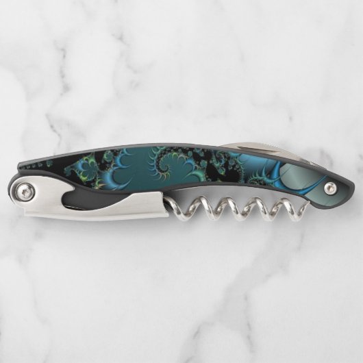 ファンタジー抽象芸術触手フラクタルデザイン ソムリエナイフ (正面)