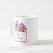 ファンタジー教師イニシャル コーヒーマグカップ (正面左)