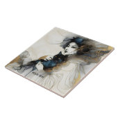 ファンタジー日本のかわいい子ネコ タイル (側面)