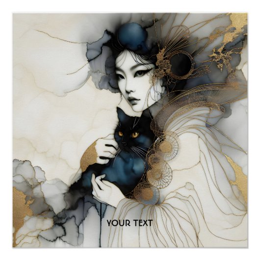 ファンタジー日本のかわいい子ネコ ポスター (正面)