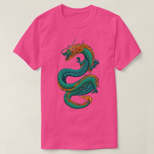 ファンタジー日本のドラゴン Tシャツ (デザイン正面)