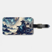 ファンタジー日本の可愛いランドスケープ ラゲッジタグ (裏面横)