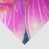 ファンタジー明るい赤紫色妖精フラワー蝶デクページ 薄葉紙 (詳細)