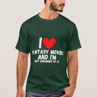 ファンタジー映画が大好きでそれを誇りに思う人向けのデザイン Tシャツ