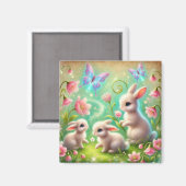 ファンタジー春バニーガーデン マグネット (正面/裏面)