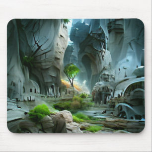 ファンタジー景観環境都市の世界 マウスパッド