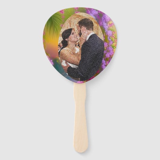 ファンタジー景観、トロピック – 写真結婚の写真 ハンドファン (正面)