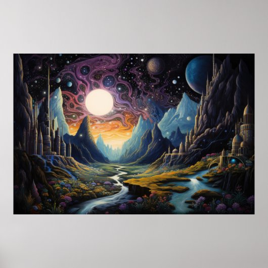 ファンタジー景観 ポスター (正面)