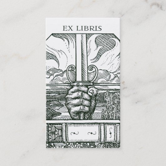 ファンタジー書店またはブッククラブ 名刺 (正面)