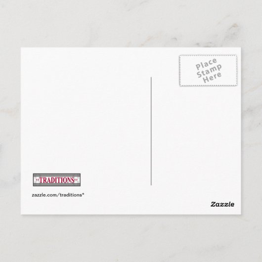 ファンタジー木彫り古い顔の木 ポストカード (裏面)