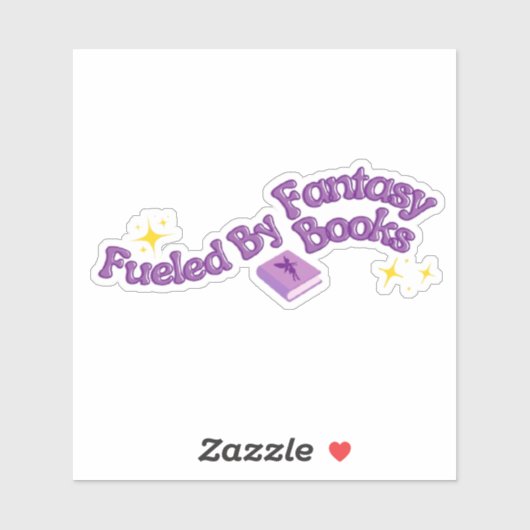 ファンタジー本に支えられて シール (シート)
