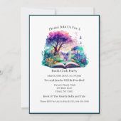 ファンタジー本の愛好家の妖精、本のクラブ 招待状 (正面)