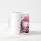 ファンタジー本好きデザイン コーヒーマグカップ (正面左)