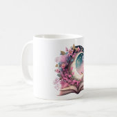 ファンタジー本好きデザイン コーヒーマグカップ (正面左)