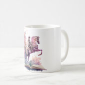 ファンタジー本好きデザイン コーヒーマグカップ (正面右)