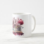 ファンタジー本好きデザイン コーヒーマグカップ (正面右)