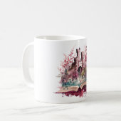 ファンタジー本好きデザイン コーヒーマグカップ (正面左)