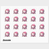 ファンタジー本好きデザイン スクエアシール (シート)