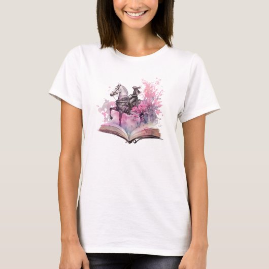 ファンタジー本好きデザイン Tシャツ (正面)