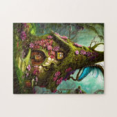 ファンタジー林の妖精の家 ジグソーパズル (横)