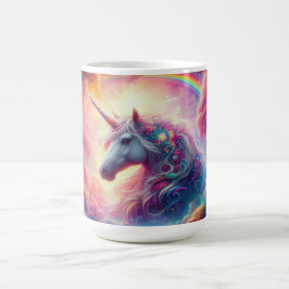 ファンタジー林の鮮やか一角 コーヒーマグカップ