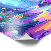 ファンタジー林 フォトプリント            (角)