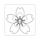 ファンタジー桜(さくらんぼブロッサム)ゴム印 ラバースタンプ (インプリント)