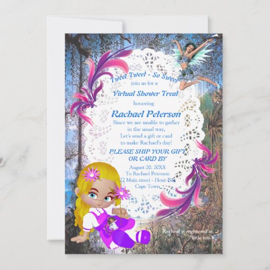 ファンタジー森のおとぎ話 サンキューカード (正面)