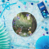 ファンタジー森林動物の魅惑パーティー ペーパープレート (パーティー)